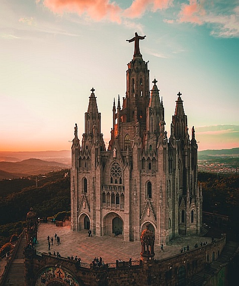 Church of the Sacred Heart on Mount Tibidabo, Barcelona 